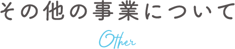 その他の事業について